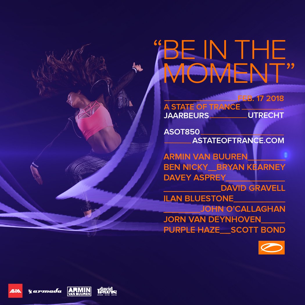 asot's tweet photo. YES! We're so proud to finally share with you the first names on the line up of A State Of Trance in Utrecht! #ASOT850 #BEINTHEMOMENT https://t.co/YQk8RXfCJE