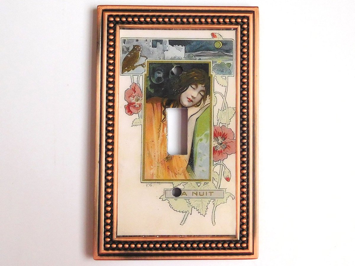 serra_artcraft's tweet photo. Art Nouveau Light Switch Cover, Vintage Postcard Art Light Swit… https://t.co/KCbcyBBgho #SerraCraft #ArtLightSwitch https://t.co/Y9lXNIX4XH