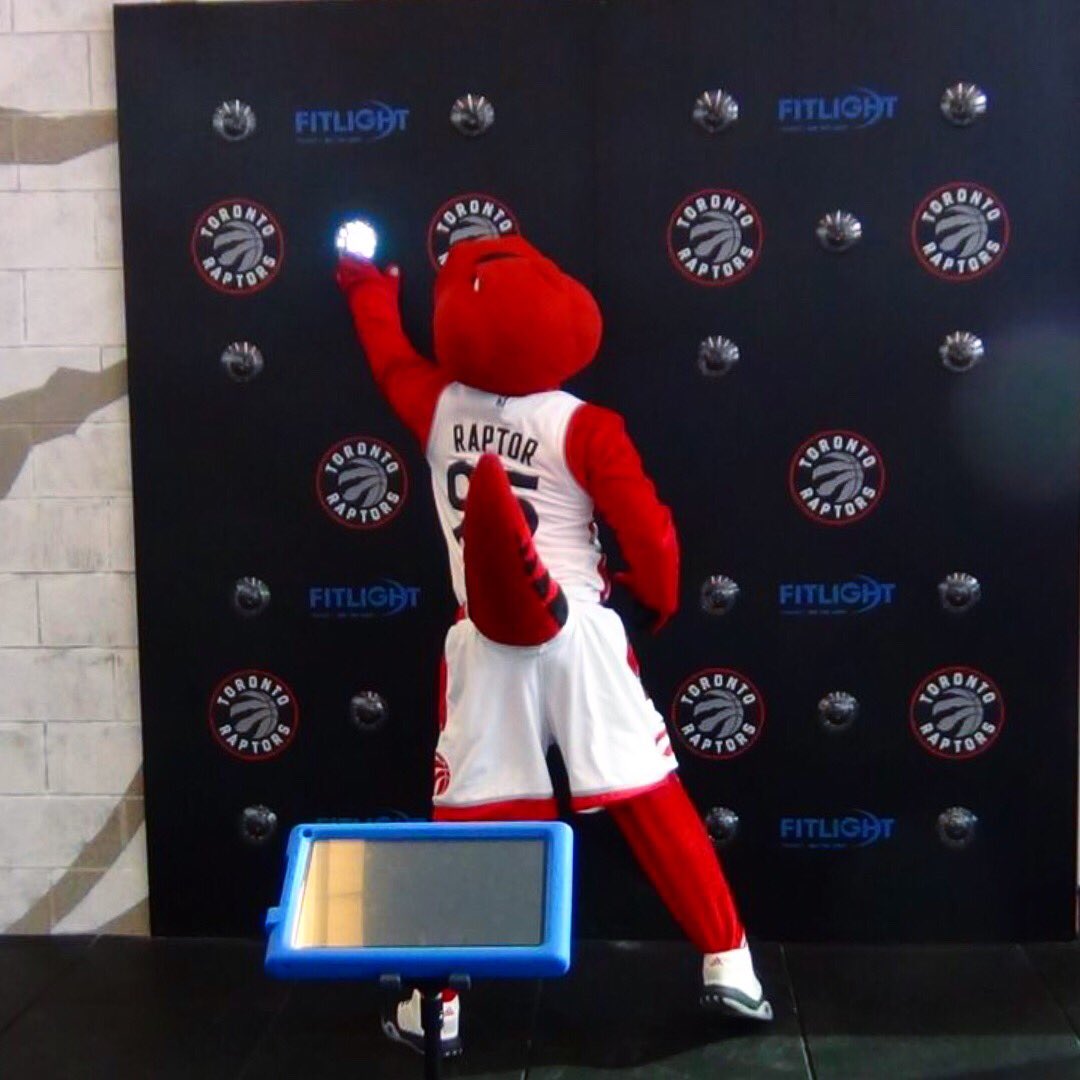 Fitlight's tweet photo. We're so excited to watch the @Raptors vs @chicagobulls Toronto game. Check out the #FITLIGHT cardio wall in the Biosteel Facility below! https://t.co/TGdetSPwpn