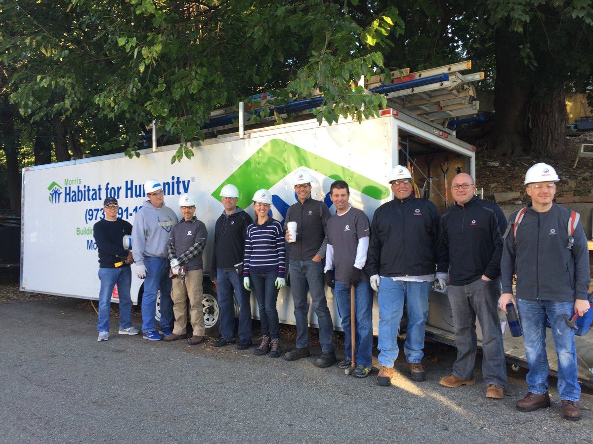 SchindlerNA's tweet photo. Our executives got their hands dirty this week building new homes for two deserving @MorrisHabitat4 families. #MH4H https://t.co/XaQCk1alog
