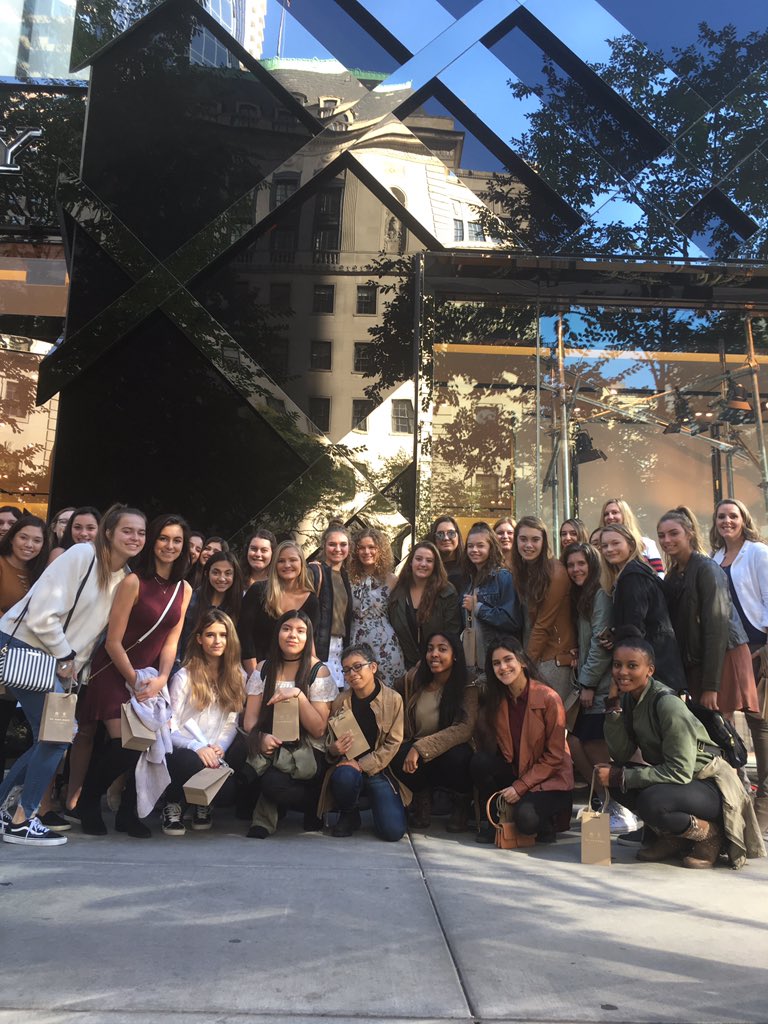 SarahMarik's tweet photo. Fashion students are visiting Burberry and Nordstrom to learn about careers in  the fashion industry! #FCS #CTE   @YHSFCS @YorkD205 https://t.co/afmoUekFJl