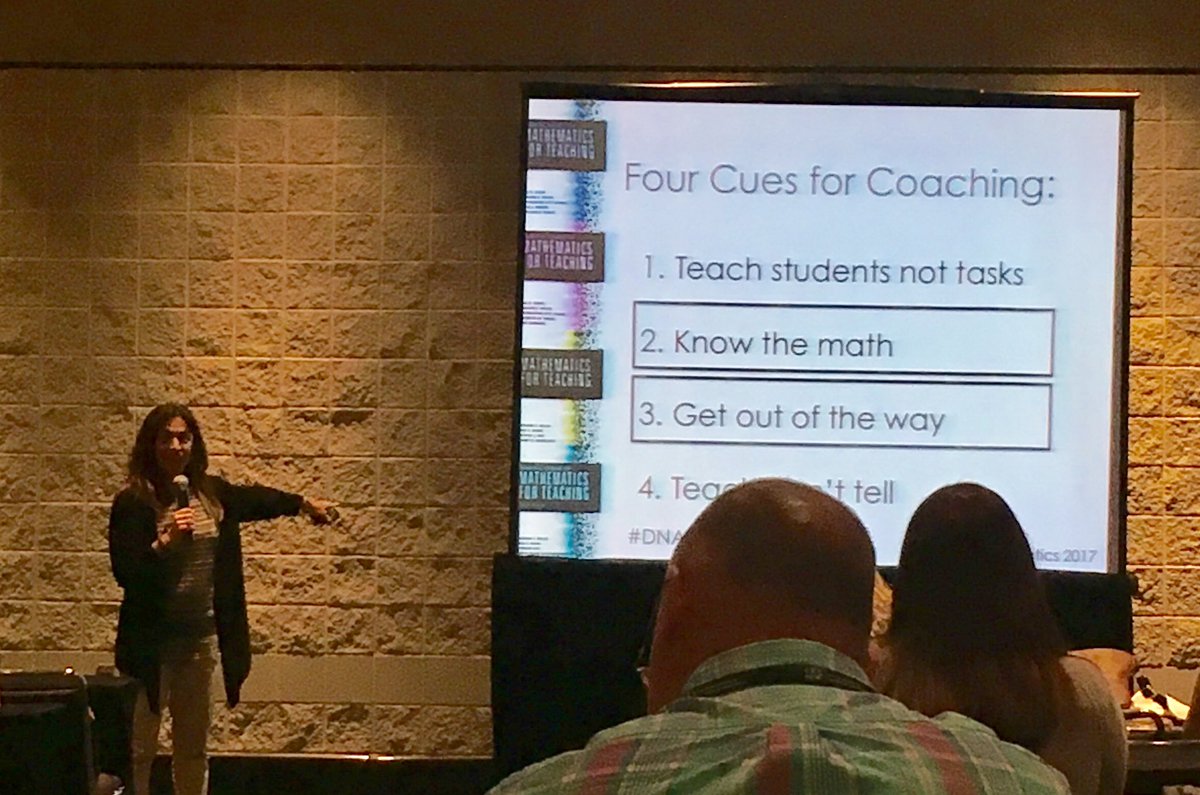 FarshidSafi's tweet image. Four Important Cues for Coaching illustrated by @thestrokeofluck as part of TQE Process including classroom videos. #DNAmath #NCTMRegionals