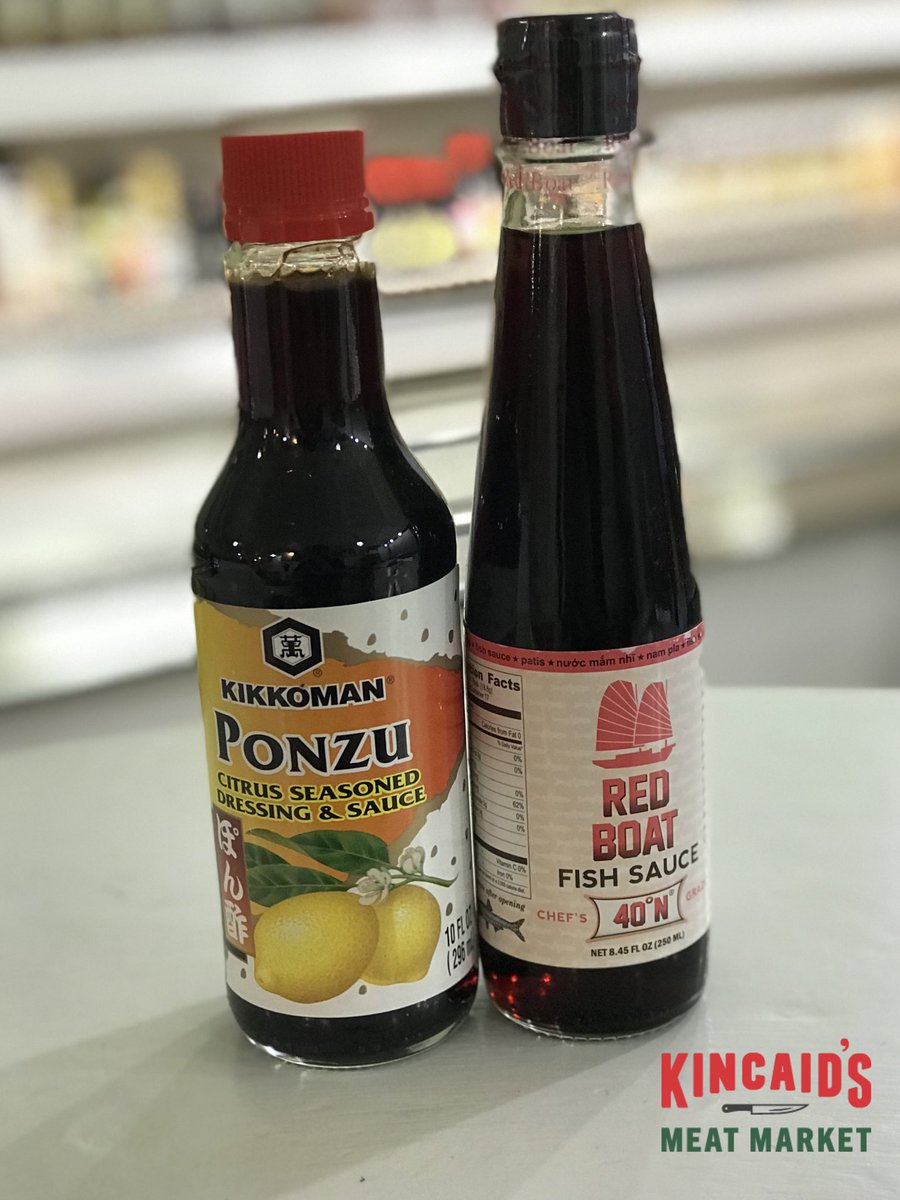 New product alert!
1.)  Kikkoman Ponzu sauce!
2.) Red boat Fish  sauce!