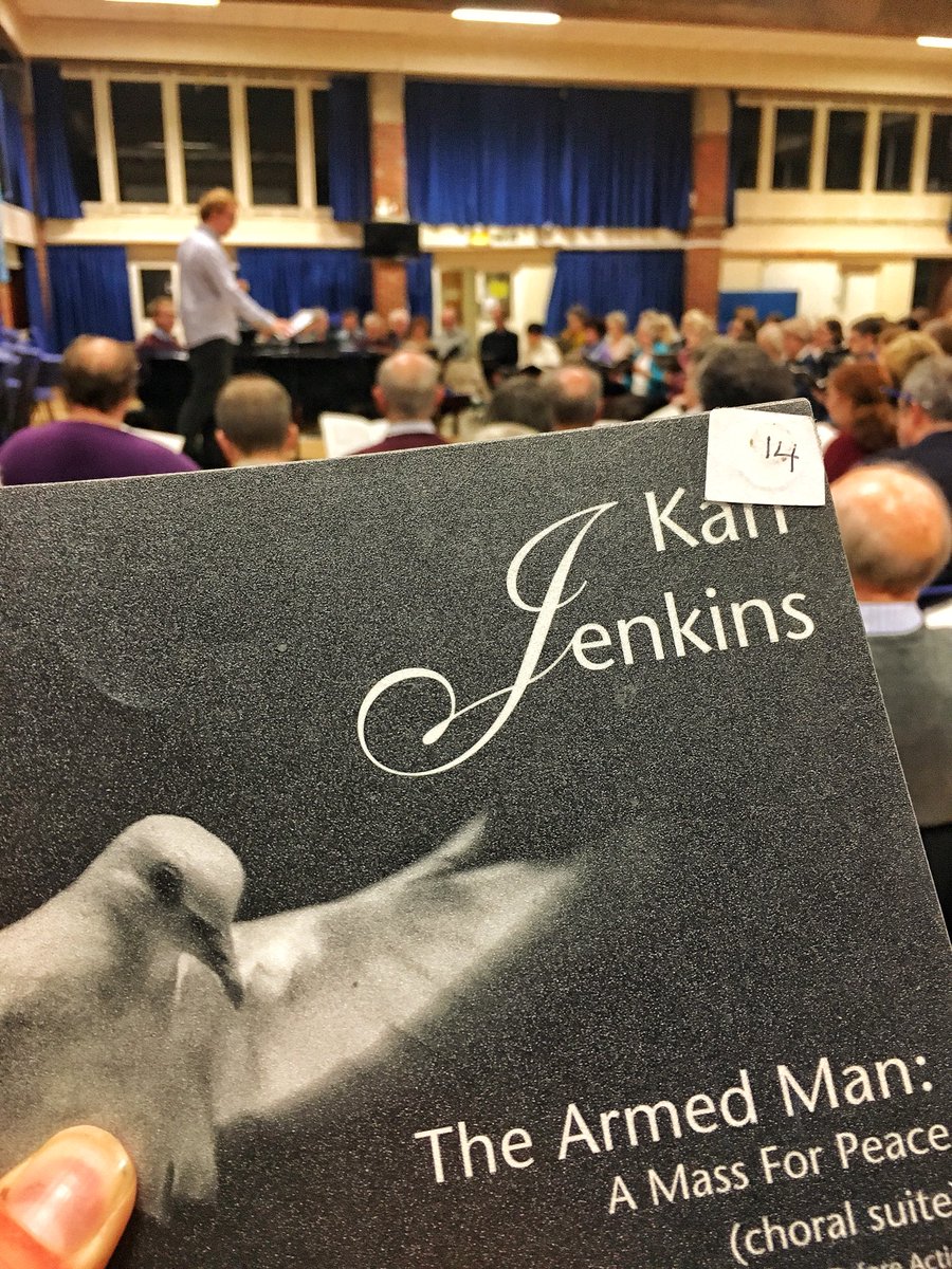 Enjoying rehearsing this wonderful piece! #ArmedMan #Jenkins