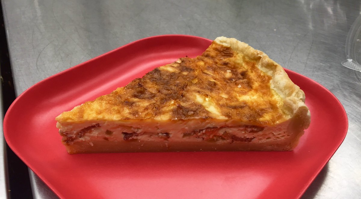 FourFlours's tweet photo. JUST IN: Freshly baked Quiche Lorraine made with bacon, onion, and gruyere cheese!! https://t.co/OJMoyUY0VP