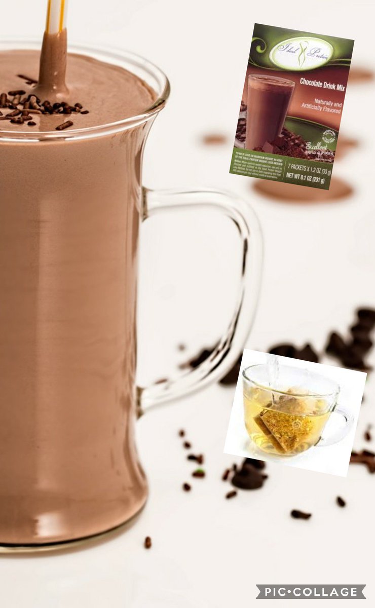 GetWellRehab's tweet photo. Warm again tomorrow.Start morning with a #chocolatelatte. 8 oz cold herbal tea &amp; #ip chocolate drink mix w/ice in blender #ThirstyThursday https://t.co/nZrLIMoOVV