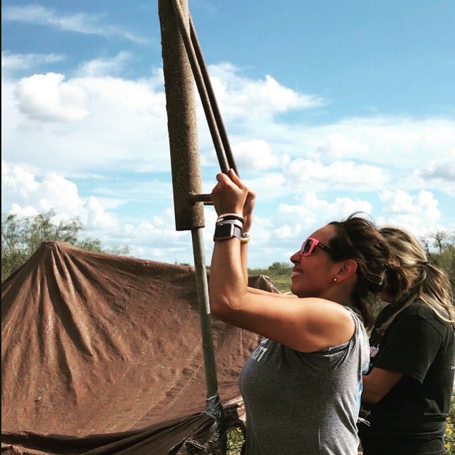 KrystinaRG's tweet photo. Putting in work @PaloBlancoRanch using my PHD! #postholedigger #southtexasranching https://t.co/yGjjcs4sce