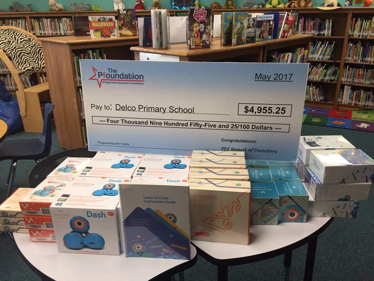 DelcoElementary's tweet photo. Our @WonderWorkshop order arrived! Can't wait to get started with robotics. Thanks to #PEFgrant #pfisdlibraries https://t.co/AGEnVZN2d7