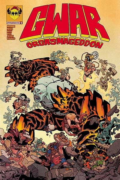 rockshockpop's tweet photo. #GWAR: Orgasmageddon #4, out now from @DynamiteComics, reviewed! #monsters #blothar #comics #comicbooks #ncbd https://t.co/9pc8LgrLBs https://t.co/ruJsaOpxET