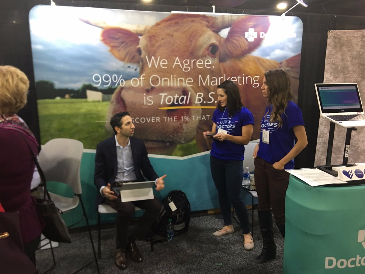 doctor's tweet photo. Stop by our booth #3037 and learn how to diagnose your online presence with https://t.co/rCgFB7htRC and @ReedMollins #ADATL https://t.co/22QjA8qfaK