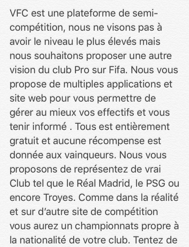 OfficielVFC's tweet photo. Communiquer des Dirigeants VFC :

@CDC_PRO @EquipeDuClubPro @Journal_ClubPro @ClubProTV https://t.co/35aeRFpc0V