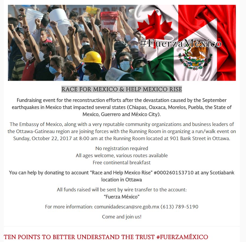 EmbaMexCan's tweet photo. RACE FOR MEXICO &amp; HELP MEXICO RISE https://t.co/ibJH6BYniW https://t.co/5yyyAUSVpq