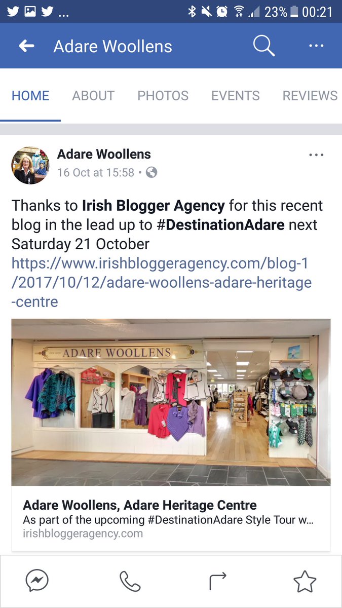 AdareWoollens's tweet photo. @LimerickHour @EventfulPepper @Laurasbakedcre1 We've arranged group of fashionbloggers to showcase Adare as #styledestination Hosting fashionshow 10am #limerickhour #AFineLine https://t.co/1blwApOJcS