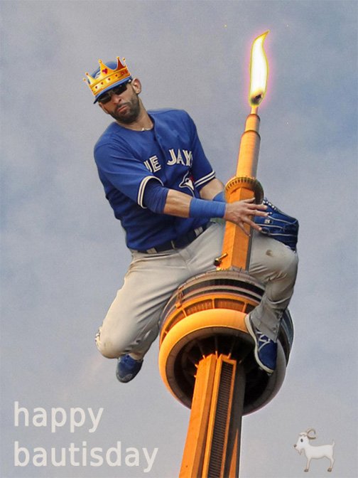 Happy Birthday to Jose Bautista - the King, the Goat, the guy I\d most like to go shoe shopping with. 