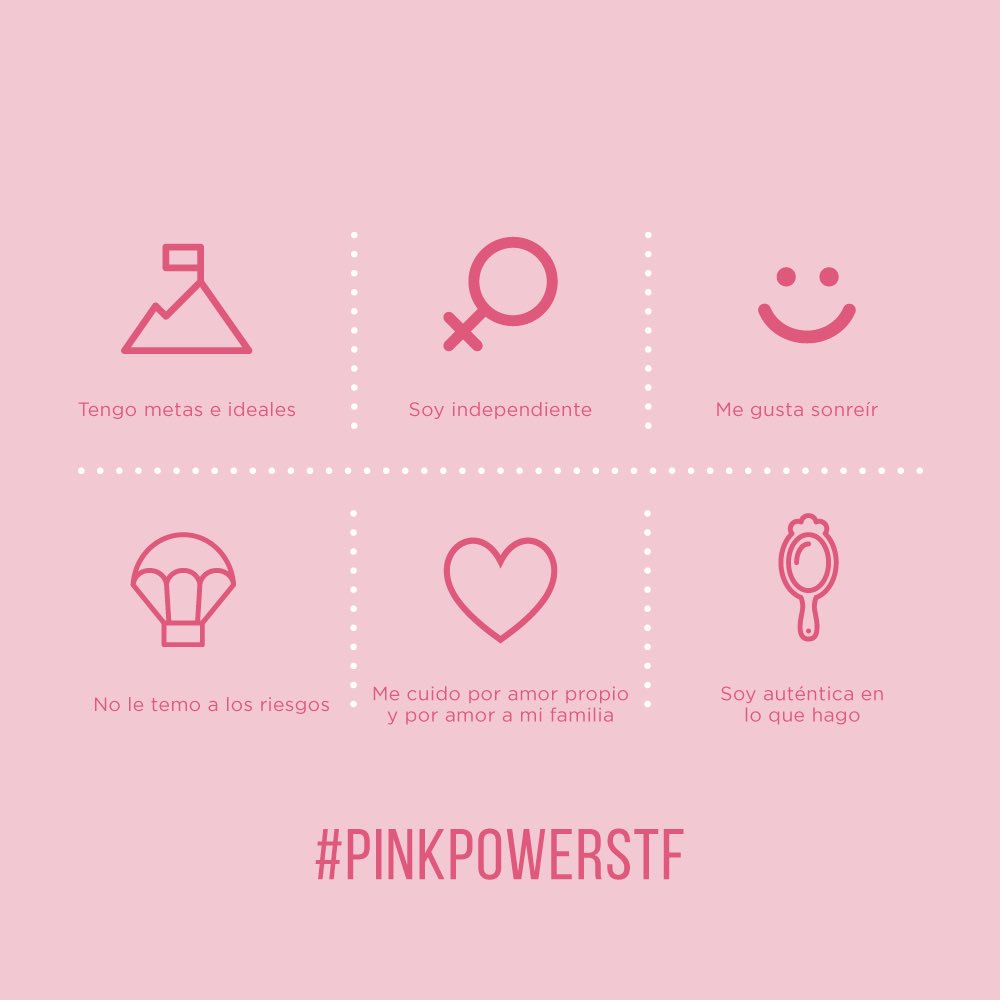 studiofmexico's tweet photo. ¡Soy mujer, soy poderosa! 🌸#StudioFMéxico #YoSoyPoderosa #PinkPower #DíaInternacionalContraElCáncerDeSeno #19Oct #OctubreRosa🎀 https://t.co/DutdvS6OW8