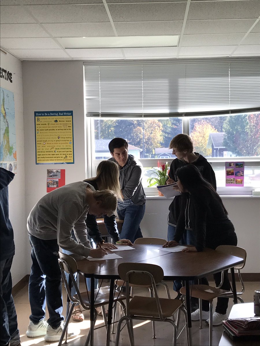treptowjen's tweet photo. Visual Communication Gallery Walk @BD_GoldenBeaver - 👀 closely can you guess the words? 🤷♀️#BDHSlearning https://t.co/PG4KCjjT4I
