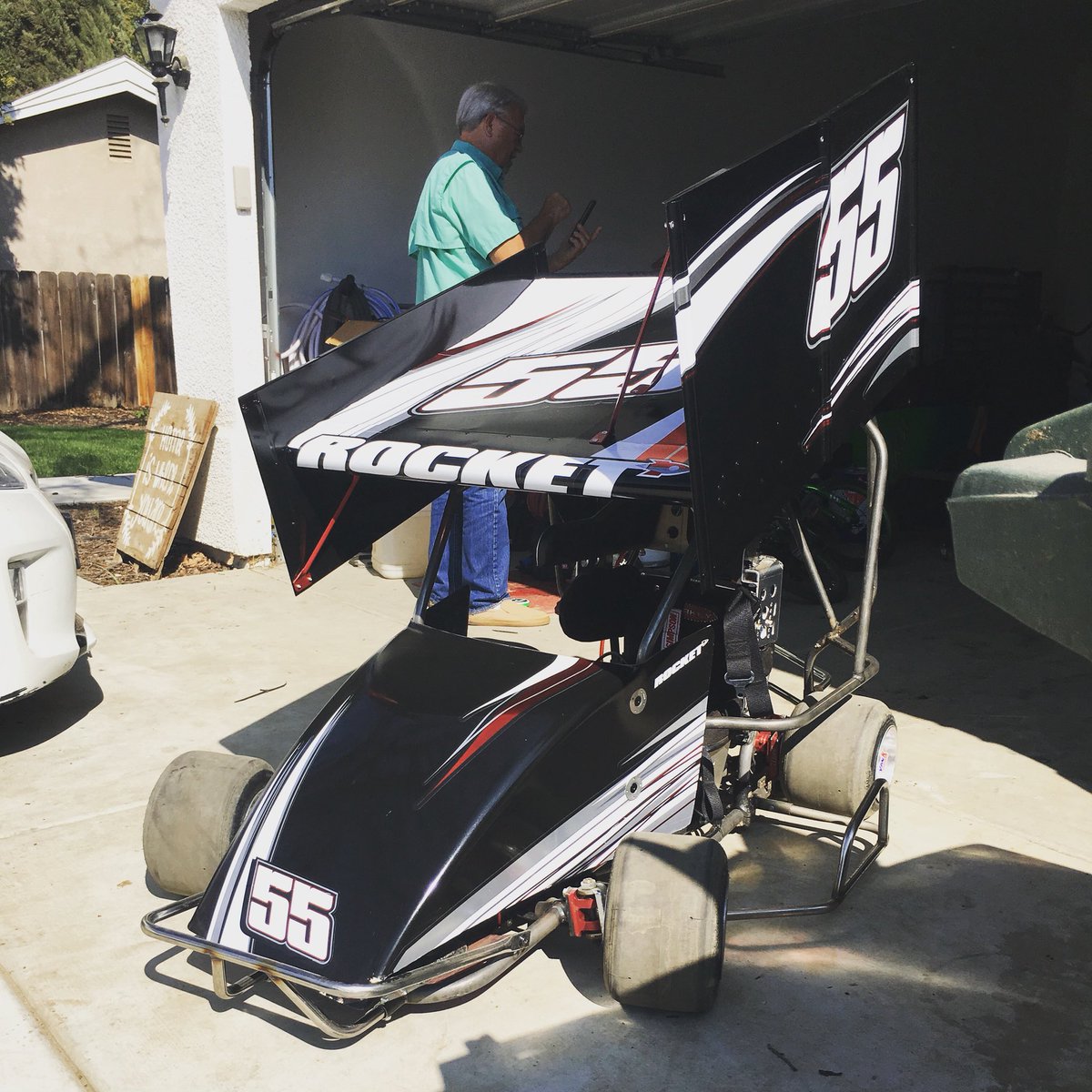 Ready to get the rocket behind the wheel!!
