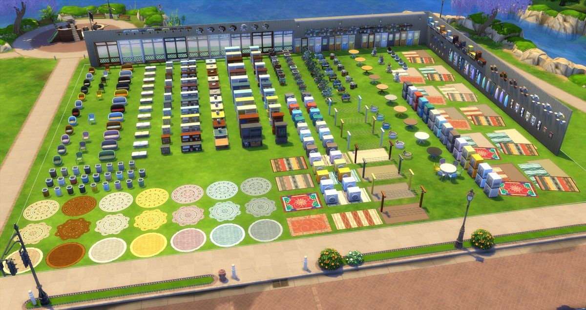 Simlish4's tweet image. Todos los objetos de Los Sims 4 Día de colada en una sola imagen (vía @SimGuruGraham) buff.ly/2yAg8zf