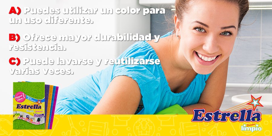 Estrella_limpio's tweet photo. El Secreto de la #Limpieza es ofrecerte varios usos en un solo producto. Cuéntanos, ¿cuál es tu favorito? https://t.co/H34uNtAfUx