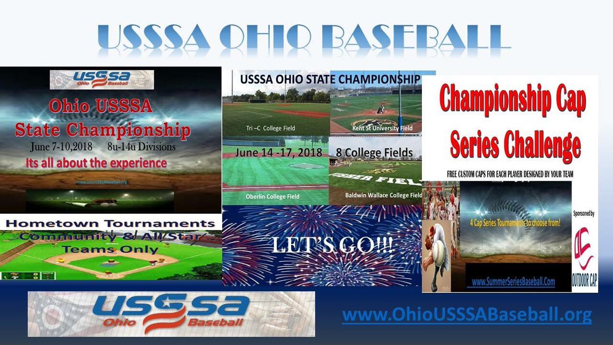USSSAOhio's tweet photo. 2018 USSSA Baseball in Ohio! Are you playing USSSA? https://t.co/B4zFXe5i3D