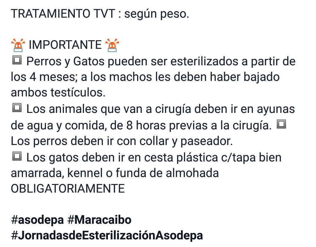 Asodepa's tweet photo. #JornadasdeEsterilizaciónAsodepa este sábado en el refugio. El domingo NO ABRIREMOS. #asodepa #Maracaibo https://t.co/TXPYiA58Lu
