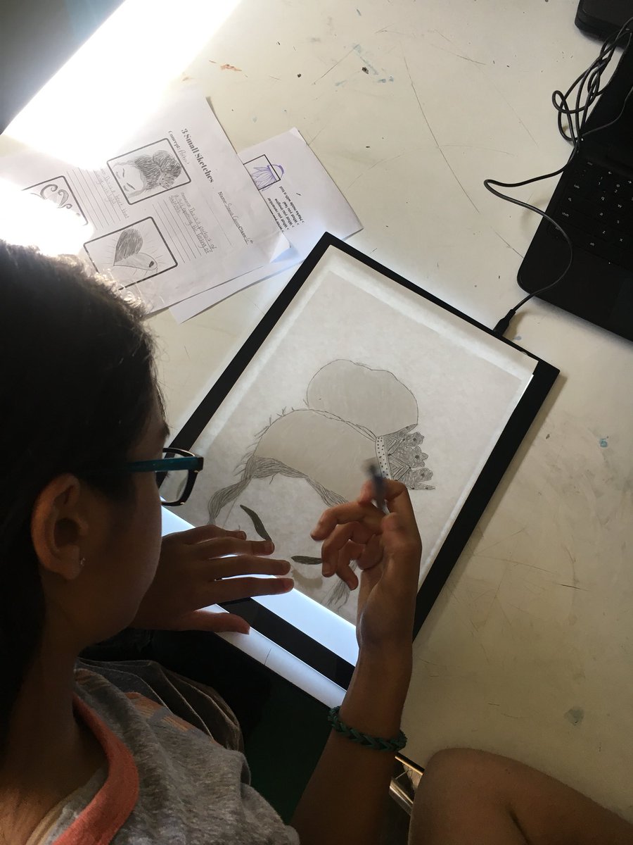 MrsLuxArt's tweet image. We are seriously getting to work in the art room for choice project 2! #TABclassroom  @JarrettTrojans #iTeachMO #processoverperfection