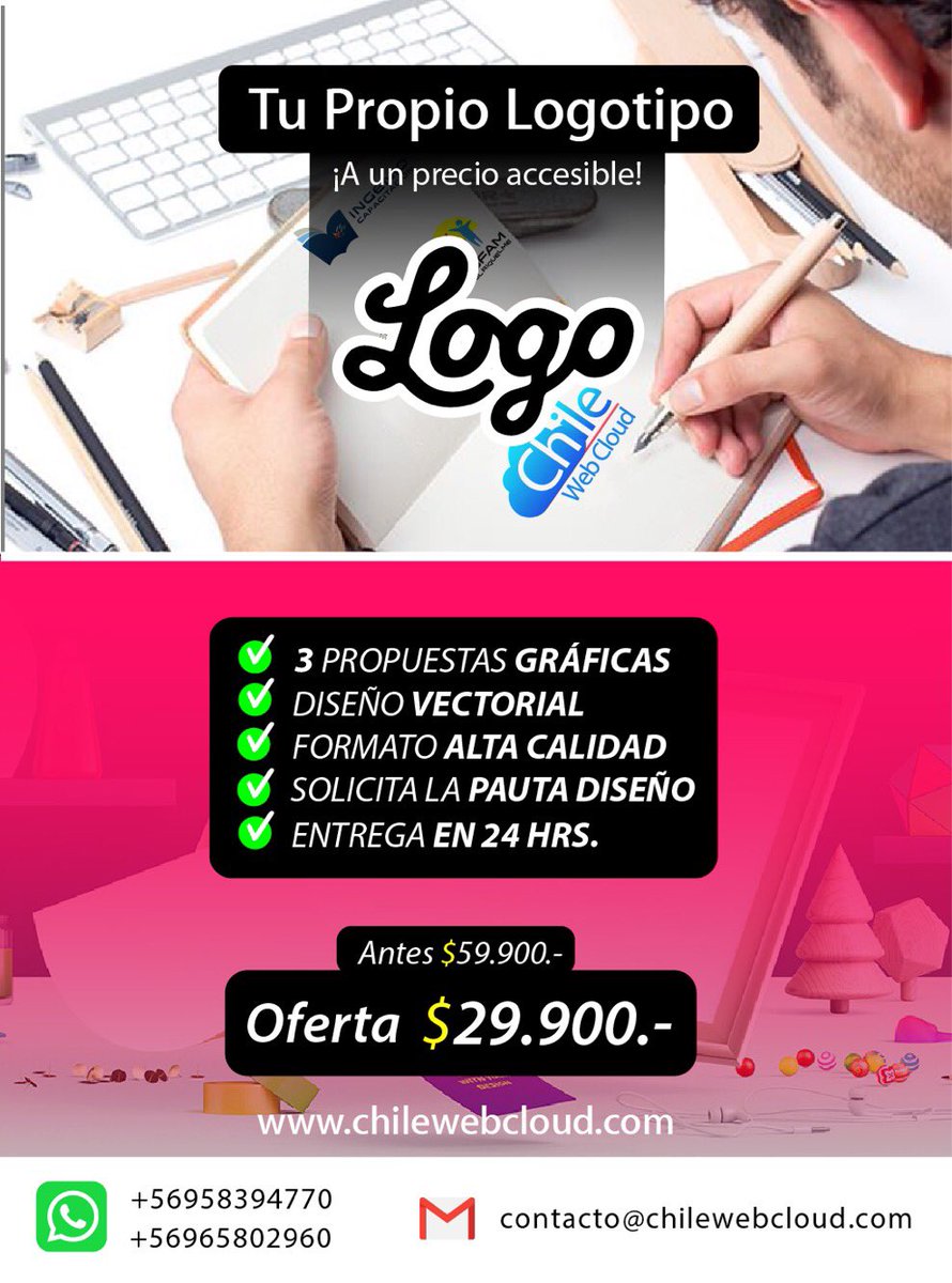 DISEÑO DE LOGOTIPO ✍🏻

✅Entrega en 48 hrs.
✅Alta Calidad 
✅No pierdas más Clientes!🤔

RT <a href="/Topdatos/">Topdatos</a> <a href="/EmprendeDato/">#EmprendeDato</a>  <a href="/eldatitocl/">#LapicádeChile</a> <a href="/ElgrandatoCL/">#Eldatodelosdatos</a>