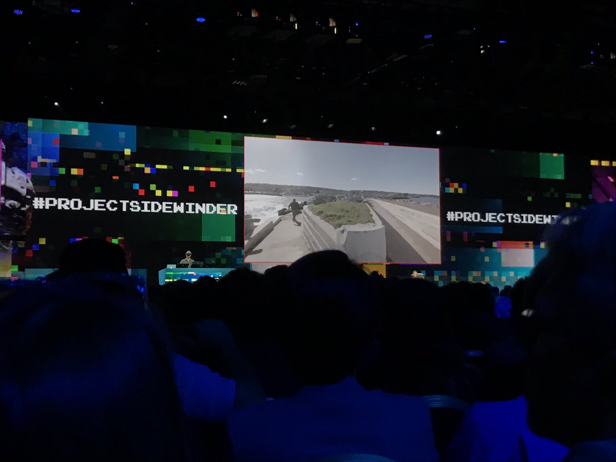 DebEscher's tweet photo. @adobemax #AdobeSneaks #ProjectSidewinder is a game-changer for #VR #AR #VirtualReality #AdobeMAX 🔥 https://t.co/tkFwgZKZOK