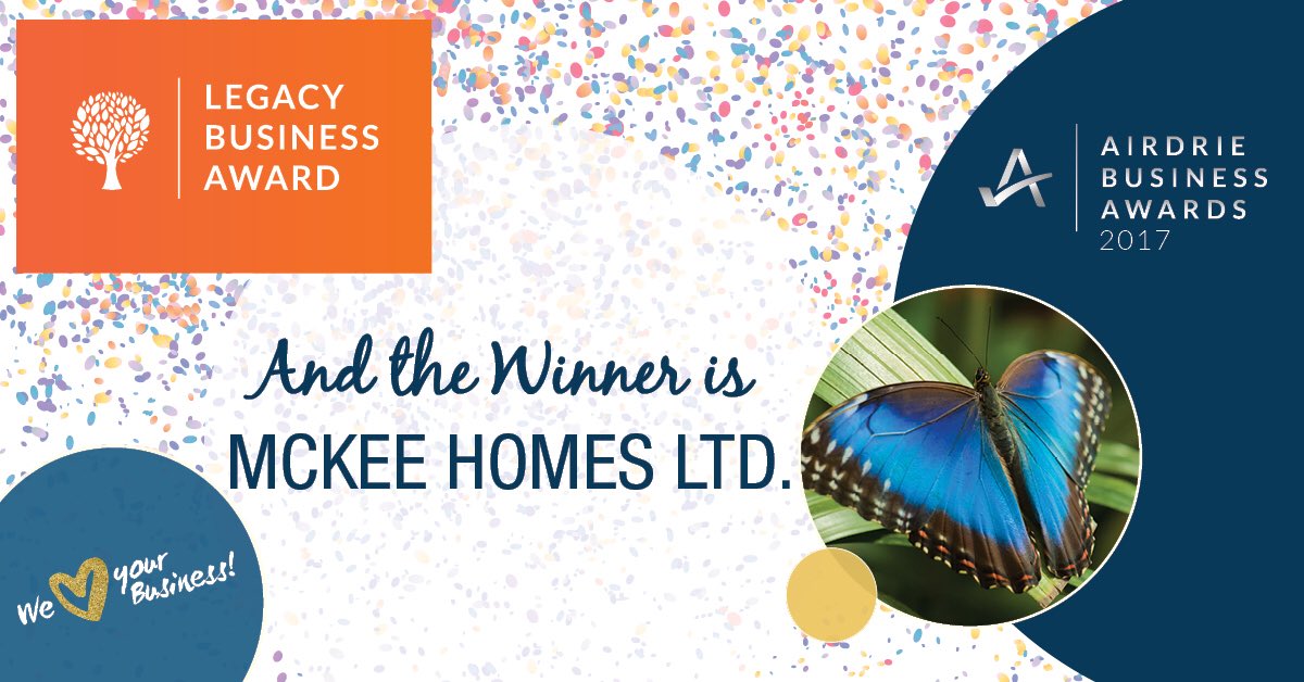 Congratulations <a href="/mckeeairdrie/">McKee Homes </a>!!!