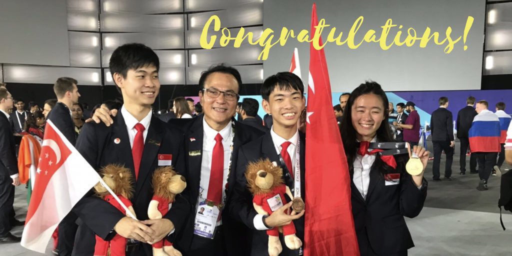 temasekpoly's tweet photo. A huge shout-out to LOM graduate Olivia Low for bagging GOLD at WorldSkills Abu Dhabi 2017! Well done #teamtemasek for making us proud! https://t.co/CVJn6lqA7u