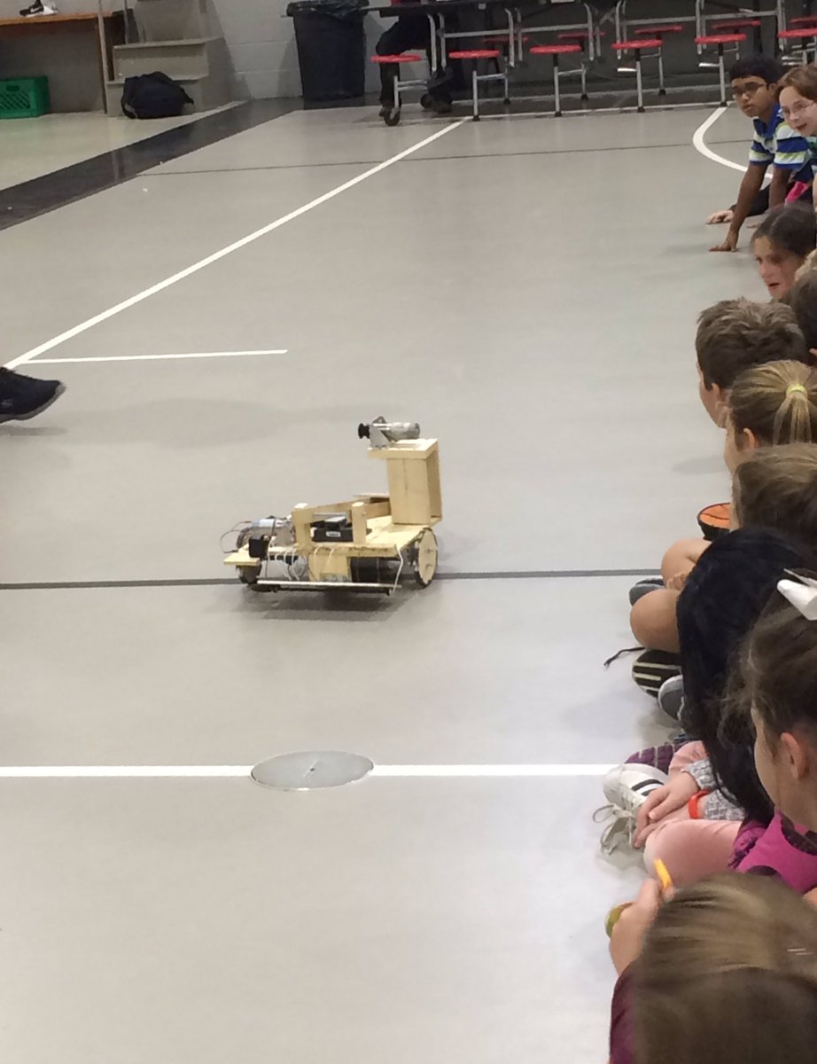 dckplunkett's tweet photo. Intermediates enjoyed meeting Hero and the robotics team yesterday! #donohodays  #beahero. @SouthernRobotic https://t.co/C7JZiJM9Pg