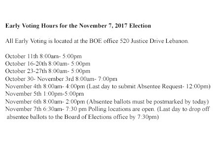 Thinking of voting early? Send in for your Absentee Ballot or vote early at Board of Elections office.  bit.ly/2xZM2ad
#VoteFOR17