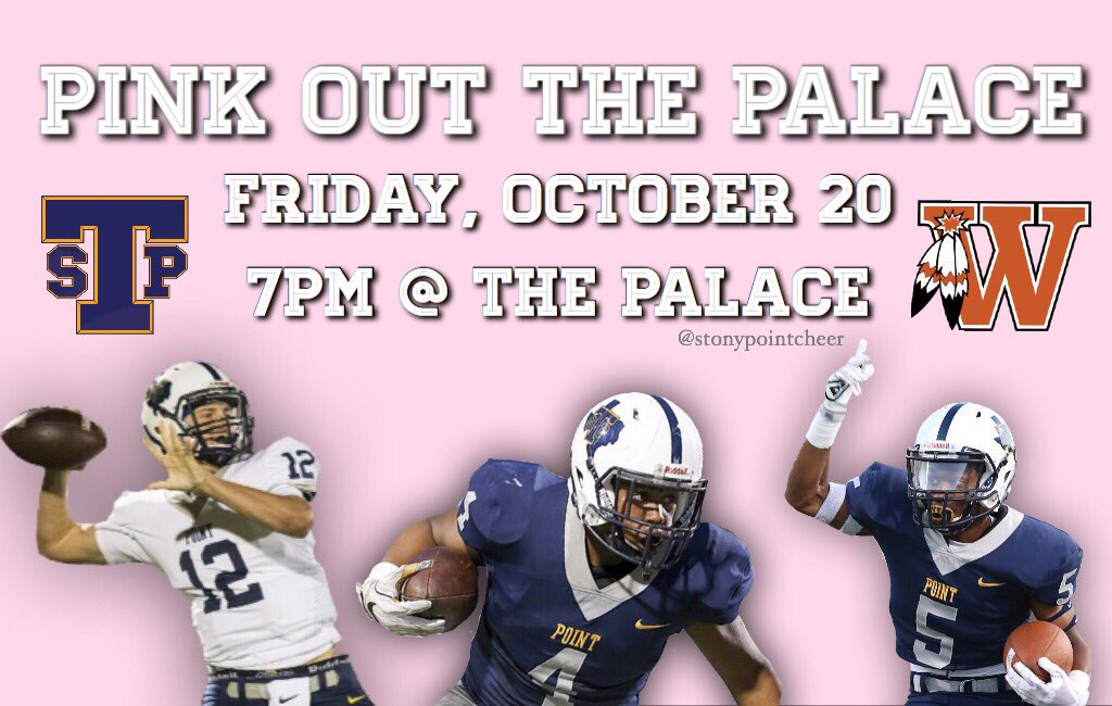 StpStuco's tweet photo. Tigers!Dont forget we're on PepRally schedule for tmrw's game against Westwood! Wear pink for breast cancer awareness! #pinkoutthepalace https://t.co/Fyjxo1c2to