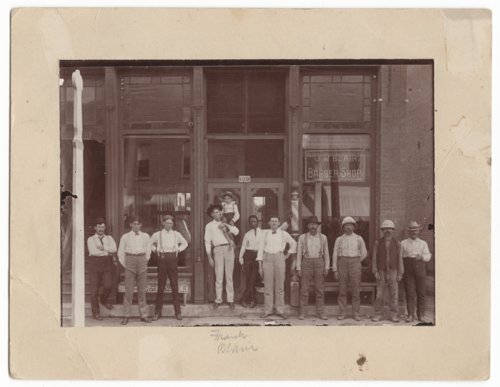 kansashistory's tweet photo. J. W. Blair's barber shop in Salina, Kansas https://t.co/xdCjPpuH3a #kansashistory https://t.co/RDS5lBZHA2