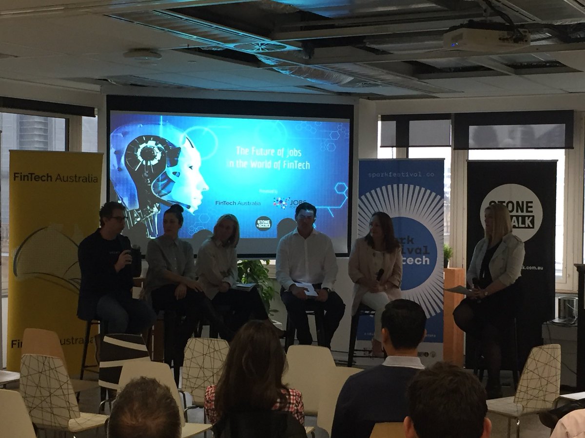 CEO @AMillet_BRICKX on the future of jobs in the world of #fintech. Collaboration will be key. <a href="/ausfintech/">FinTech Australia</a> <a href="/stoneandchalk/">Stone & Chalk</a> <a href="/sparkfestivalau/">Spark Festival</a>