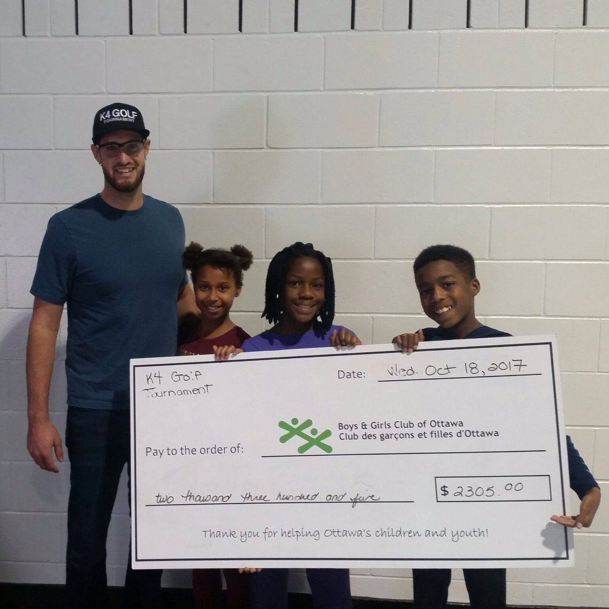 bgcottawa's tweet photo. Thank you @forrest_K4 for hosting the K4 Golf Tournament in support of @bgcottawa https://t.co/Imb892Wiyo