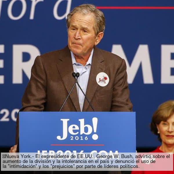 EnTitulares's tweet photo. https://t.co/Bu3XmwyYOI
George Bush advierte del aumento de la división y la intolerancia en EE.UU.. https://t.co/76M83wPzyP
