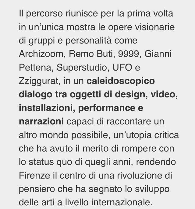 RivistaCult's tweet photo. Utopie Radicali: quando gli architetti fiorentini immaginavano il mondo. La nuova mostra d' #artecontemporanea alla #Strozzina, fino al 21.1 https://t.co/JPZP1fwaPc