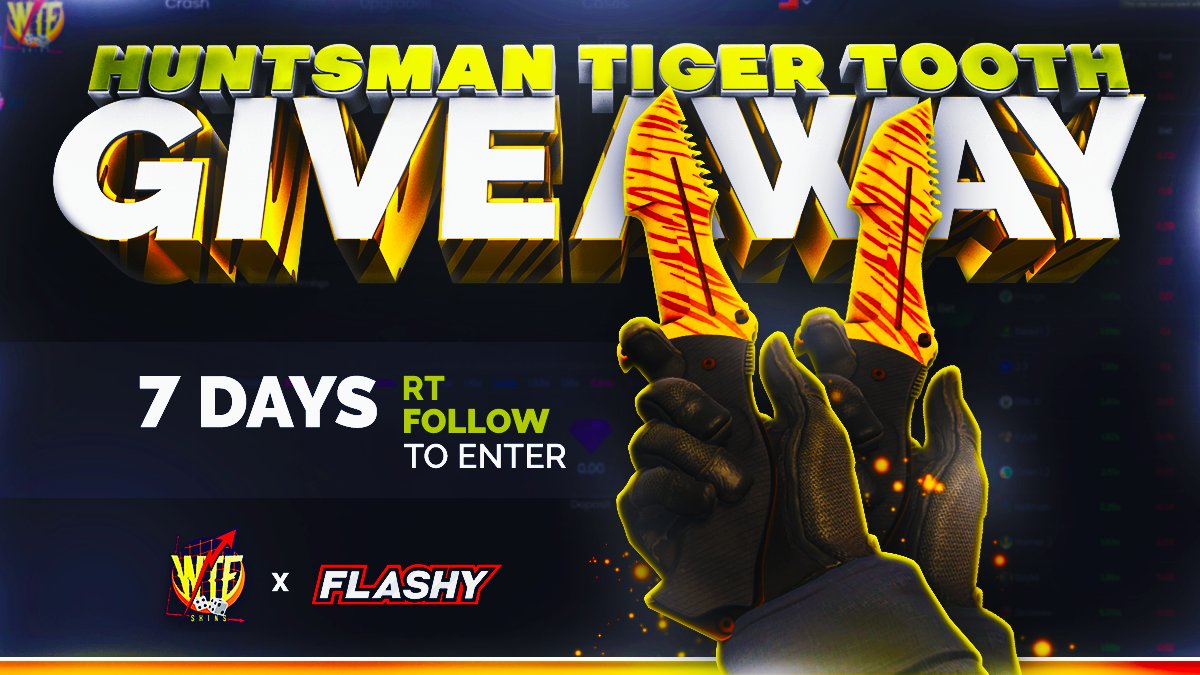 zep_victor's tweet photo. HUNTSMAN TIGER TOOTH GIVEAWAY! 🔰

To win:
✔️ RETWEET
✔️ Follow us &amp;... https://t.co/CkC5tRSc2a by #flashyflashycom via @c0nvey https://t.co/ChwvBwtdmy