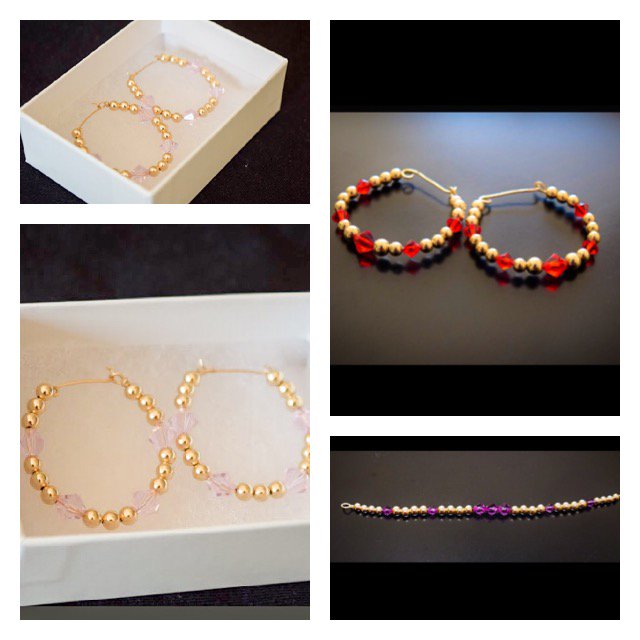 ECJbylisa's tweet photo. Shop Eye Candy Jewelry By Lisa LLC!!! Gold filled beaded earrings/bracelets with Swarovski bead! Can be customized! https://t.co/J1XTdspy8E