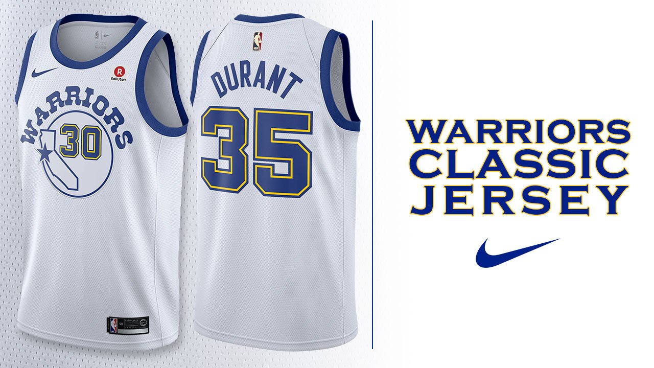 Golden State Warriors NBA Durant Hardwood Classics Jersey