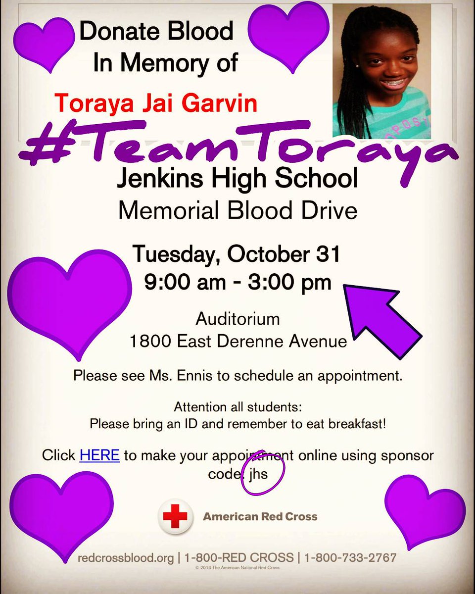 TeamToraya's tweet photo. Please register and donate at our blood drive on October 31st at HVJ! #TeamToraya https://t.co/VZ53MyL3xD sponsor code: jhs https://t.co/LNn5uoGpim
