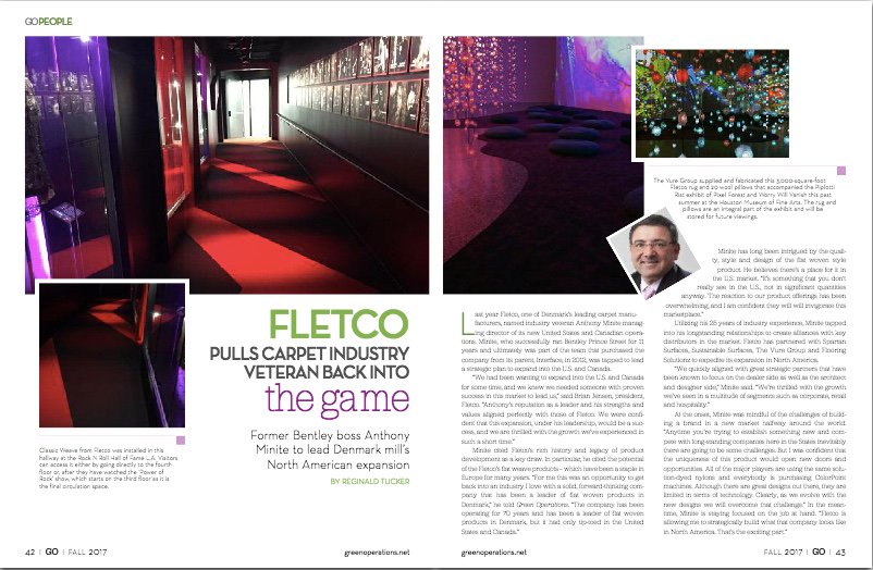 FletcoUSA's tweet photo. Proud to be featured in the Fall issue of @gomagazine1!  Thanks for your support #flooring #news #carpet #tiles #design  @AnthonyMinite1 https://t.co/SntLTAwm4l