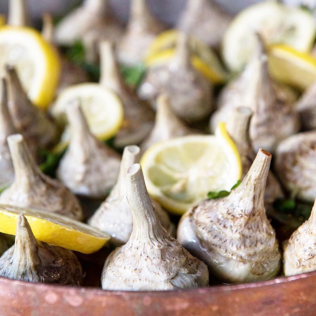 Artichokes alla Romana 😚 #TimesSquare #NYC #ItalianFoodPorn