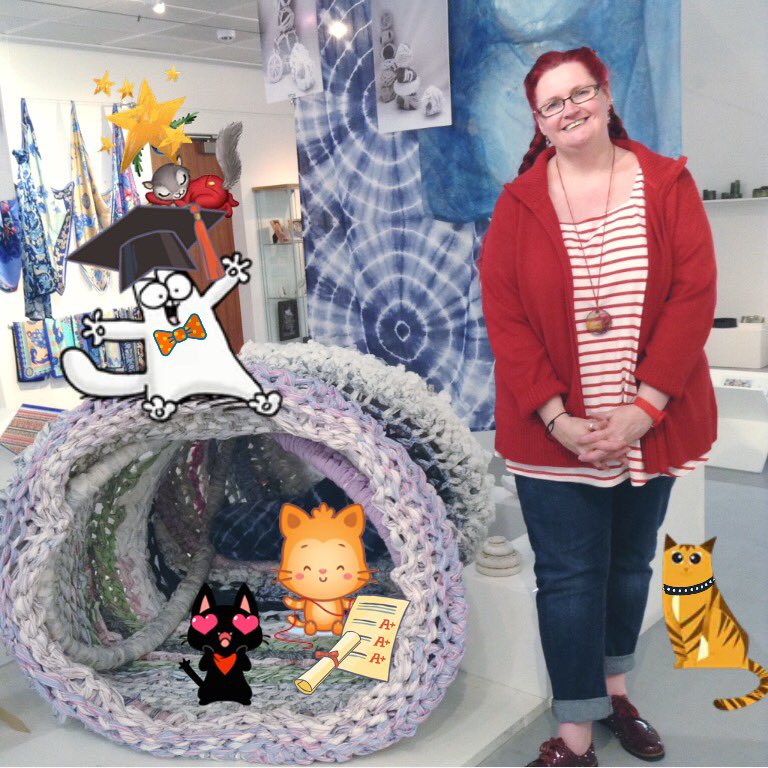 LisaScarletRyan's tweet photo. Wow, a distinction in my masters degree in textiles and surface pattern, thank you to the staff at Uclan for an amazing journey! https://t.co/ALzOvJlPNA
