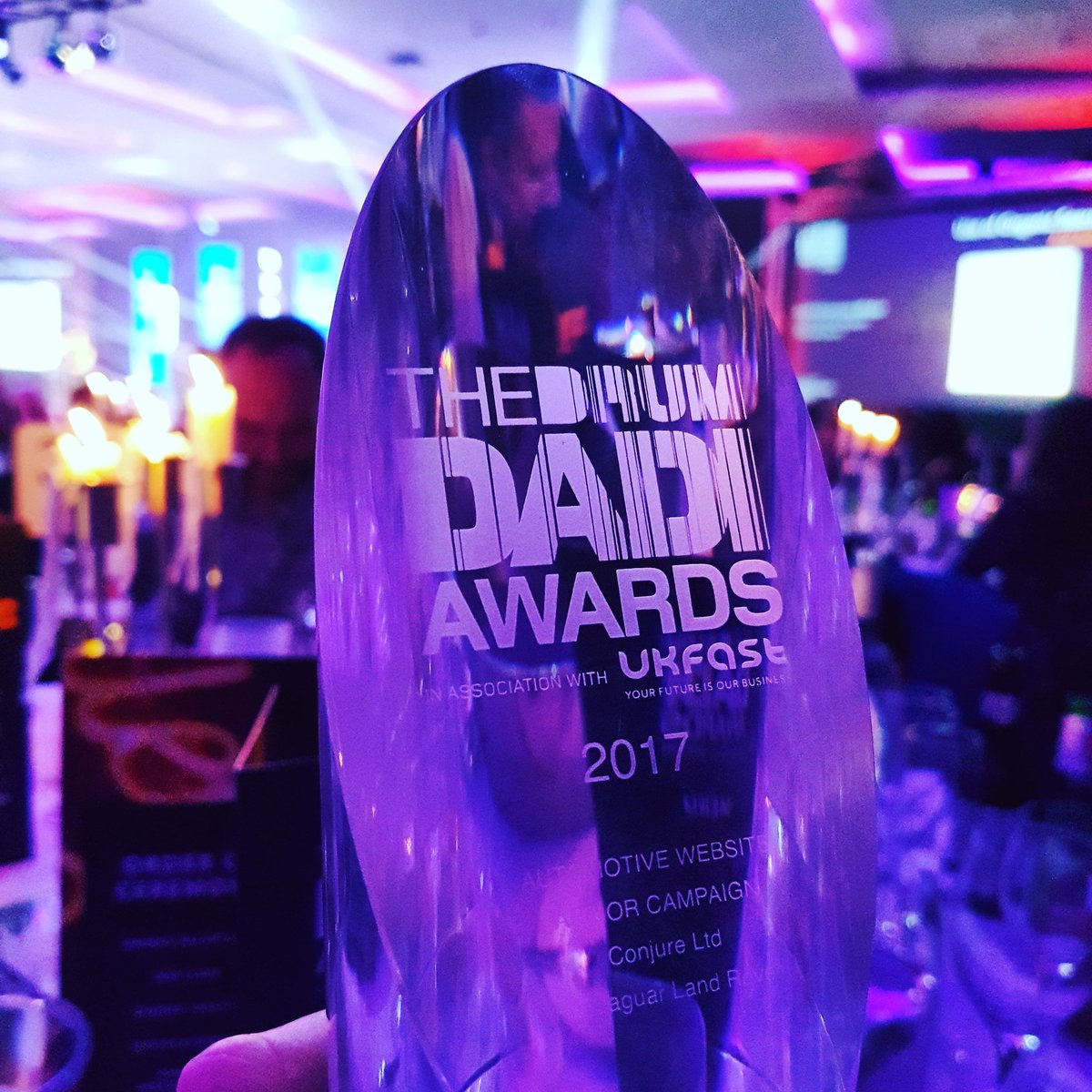 Conjure's tweet photo. Whoop! We won the automotive category at the #DADIawards https://t.co/3GLOqTNpfQ