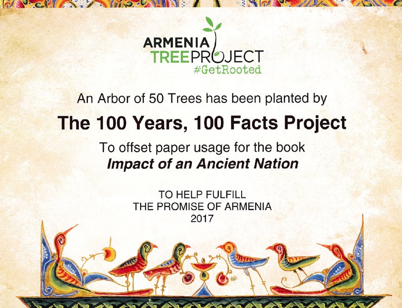 100YearsFacts's tweet photo. Impact of an Ancient Nation+@ArmeniaTree=Environmental Responsibility
50 trees planted to offset our paper usage!
https://t.co/J9r5FRsU2B https://t.co/x8qSWjsRas