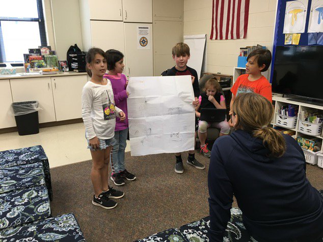 LisaMLatona's tweet photo. Sharing a PSA storyboard w/Mrs Washington for Friendship Bench PBL #heritagelearn #sascompass https://t.co/NQeutENt8E