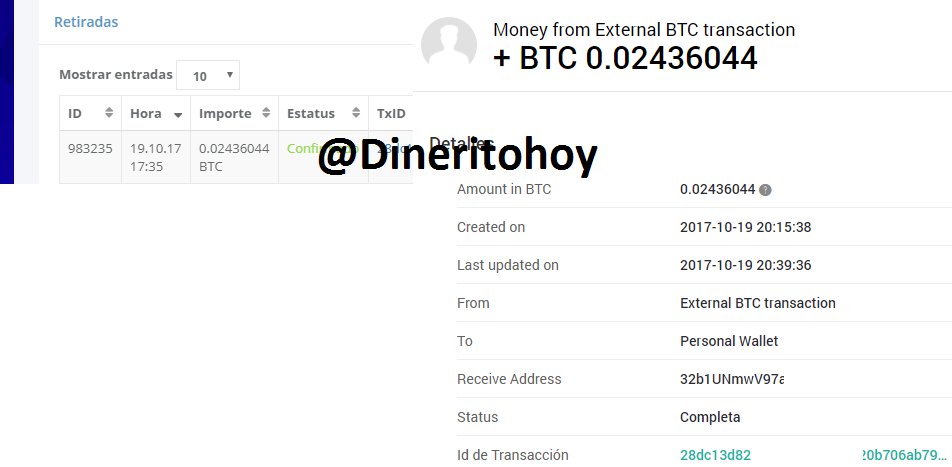 Dineritohoy's tweet photo. Recibiendo un pago de HASHFLARE en pocas horas https://t.co/zntIm0inV8 https://t.co/B4GaNeLhq8