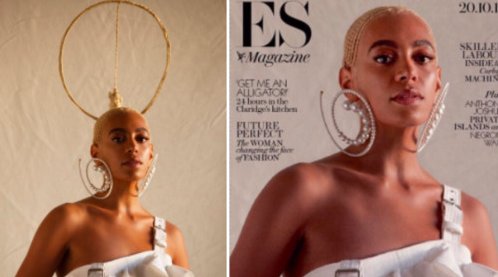 blackvoices's tweet photo. Solange tells magazine "Don't Touch My Hair" after her braided crown is omitted from cover https://t.co/xSEQ6YZ15V https://t.co/ypayHzAOOm